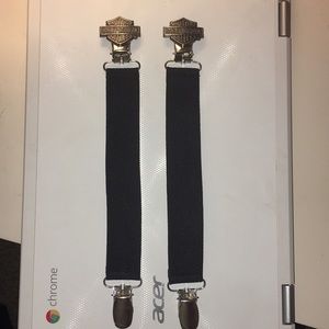 Harley Davidson boot straps